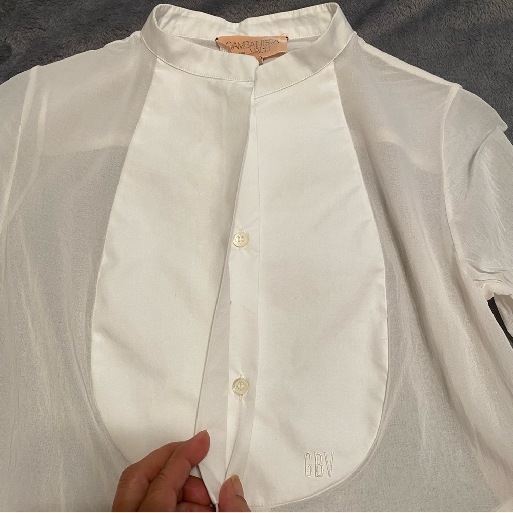 - Giambattista Valli Blouse white blouse size 40 or XS made in Italy - Picture 5 of 13